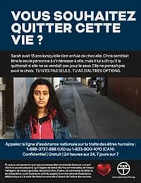 Poster Want Out French Canadian